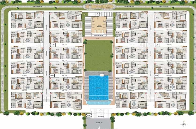 Master Plan of Concrete Melody in Chandanagar, Hyderabad - Image 231499