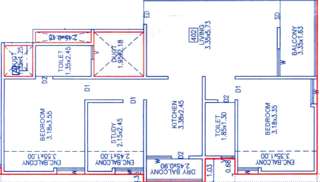 2.5 BHK Flat in Ravetkar Arihantshree in Kothrud, Pune - Image 887225