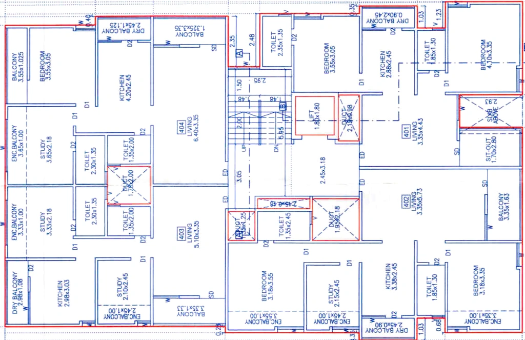 Floor Plan of Ravetkar Arihantshree in Kothrud, Pune - Image 346945
