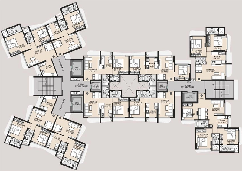 Floor Plan of M Mamtora Shree Ascend Tower in Malad West, Mumbai - Image 120800