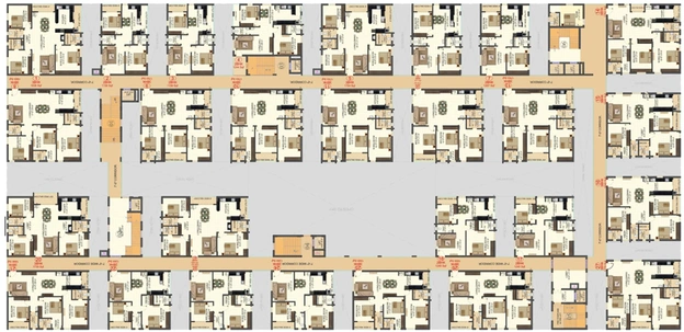 Floor Plan of Amrutha Sarovar in Kompally, Hyderabad - Image 248844