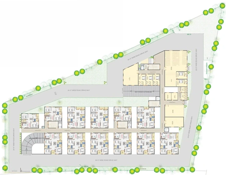 Floor Plan of Amrutha Sagar in Kompally, Hyderabad - Image 248827