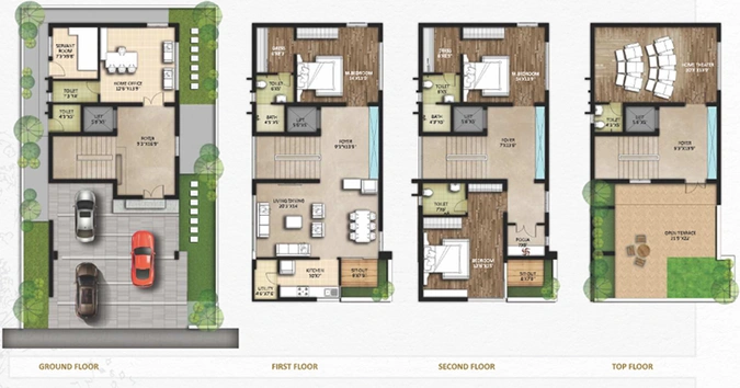4 BHK House/Villa in AVL Rich Woods in Manikonda, Hyderabad - Image 844594