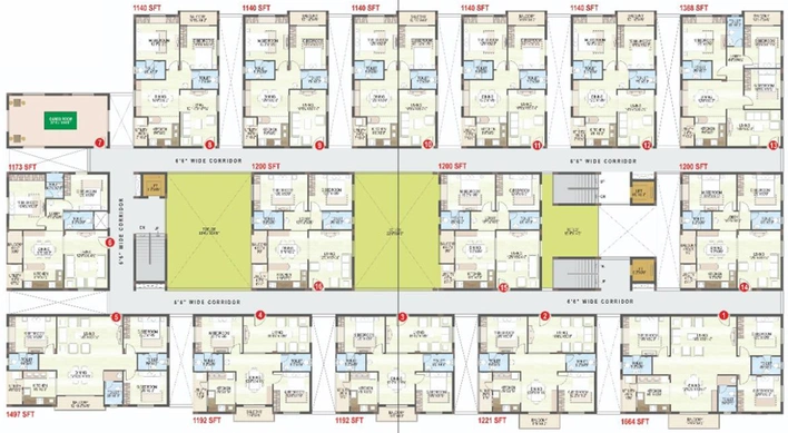 Floor Plan of AVL GK Residency in Adibatla, Hyderabad - Image 248874