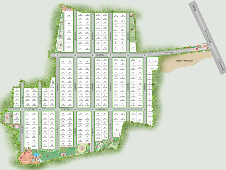 Master Plan of Bridge AGS JB Meadow in Medachal, Hyderabad - Image 248947