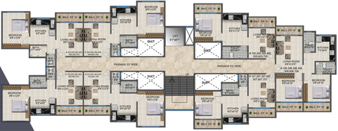 Floor Plan of Nandini Shree Krishna Heights in Dombivli, Thane - Image 168515
