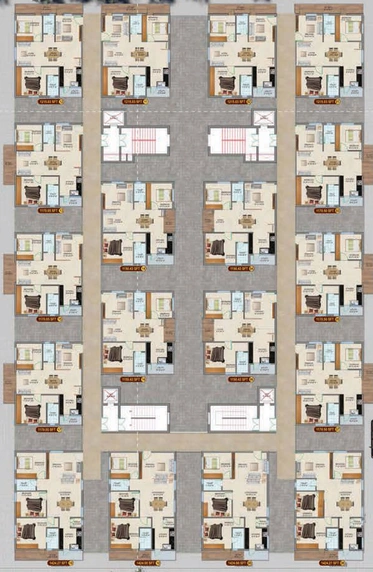 Floor Plan of Prajay Samshraya Homes in Kukatpally, Hyderabad - Image 249277