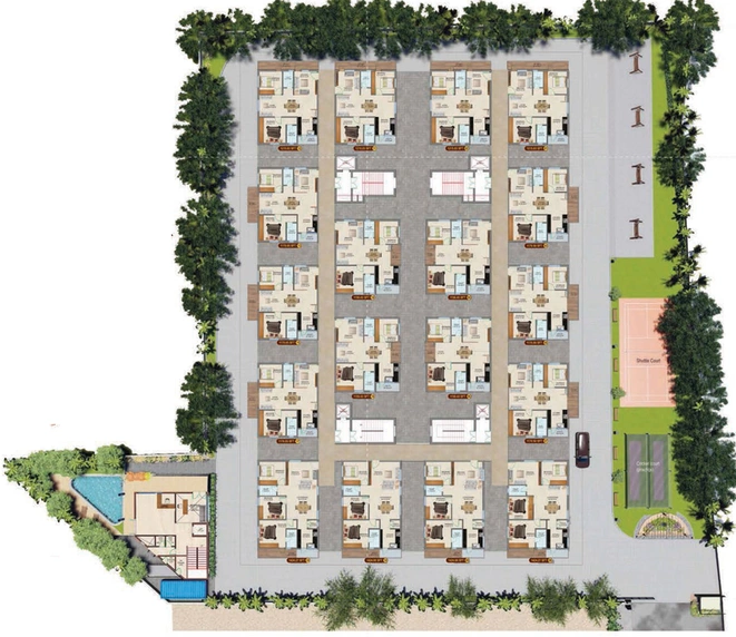 Master Plan of Prajay Samshraya Homes in Kukatpally, Hyderabad - Image 249278