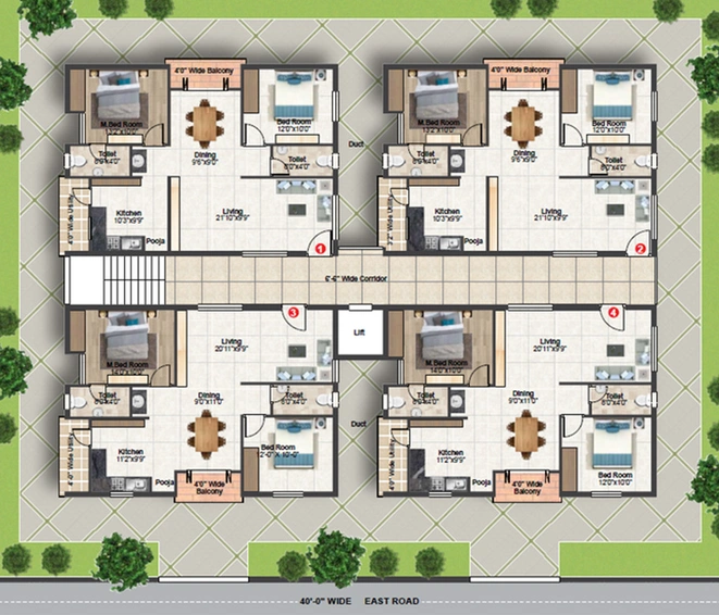 Master Plan of Rishis Sais Shraya Enclave in Gajulramaram, Hyderabad - Image 226995