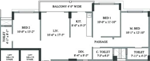 3 BHK Flat in NL Gardens in Atladara, Vadodara - Image 850092