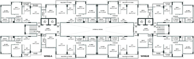 Floor Plan of NL Gardens in Atladara, Vadodara - Image 263195