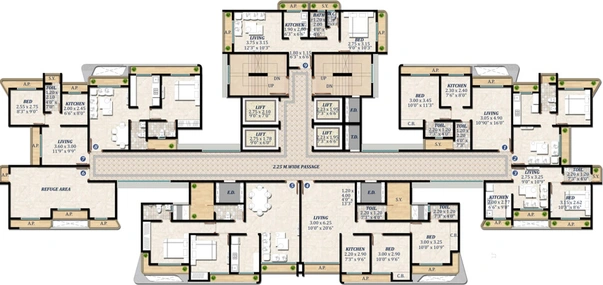 Floor Plan of JVM Cornerstone in Thane West, Thane - Image 22028