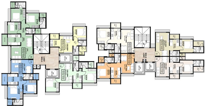 Floor Plan of Haware Intelligentia Infinity in Chembur West, Mumbai - Image 120832