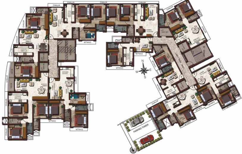 Floor Plan of Ashwini Elite in Chembur West, Mumbai - Image 120838