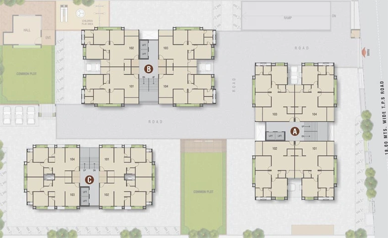 Master Plan of Neelkanth Signature Celestia in Chandkheda, Ahmedabad - Image 129364