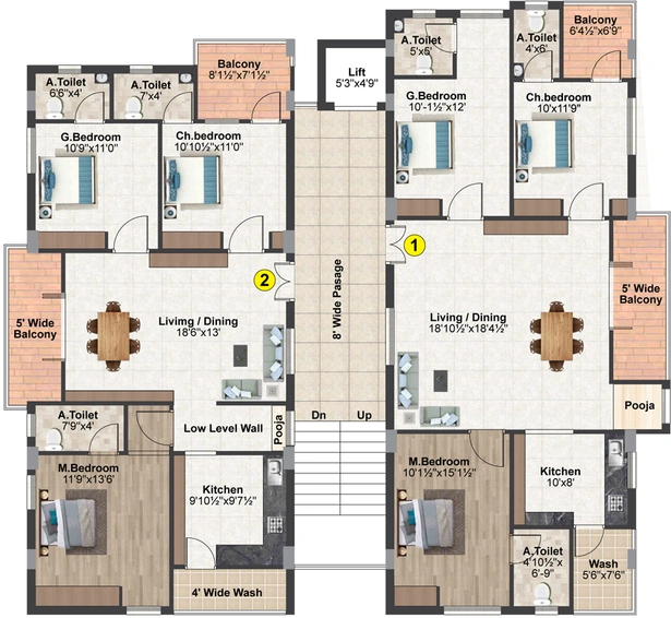 Floor Plan of Siri Sampada Buvija in Turkayamjal, Hyderabad - Image 248599