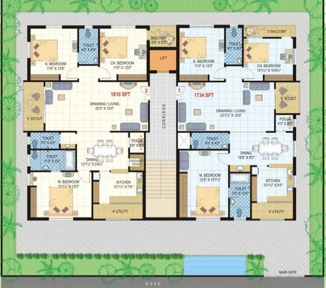 Master Plan of HSR Venkata Rama Serenity in Chikkadpally, Hyderabad - Image 232539