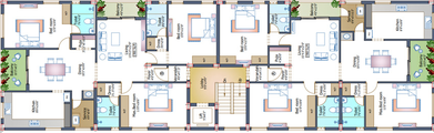 Floor Plan of Pushkar Padmashri in T Nagar, Chennai - Image 225841