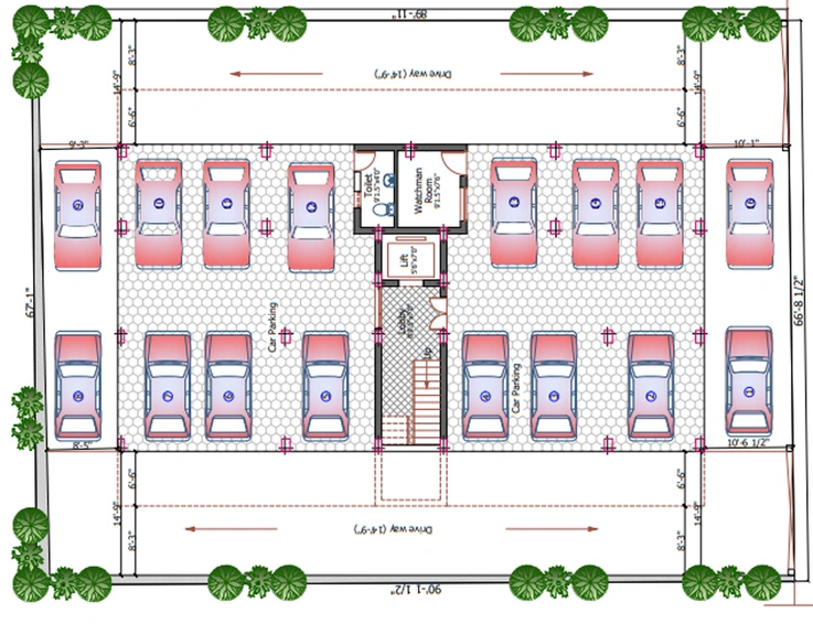 Master Plan of Pushkar Balakrishna Nivas in Shenoy Nagar, Chennai - Image 225685