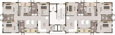 Floor Plan of Ceebros Balaji View in Royapettah, Chennai - Image 245559
