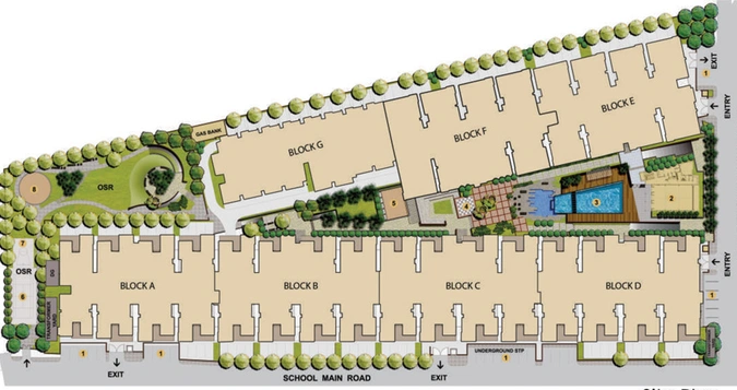 Master Plan of Ceebros Belvedere in Sholinganallur, Chennai - Image 245614