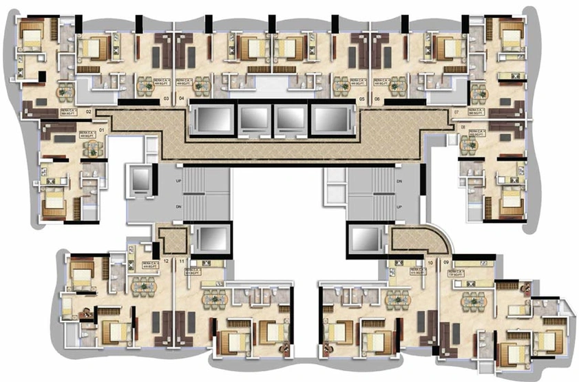 Floor Plan of Stans Sky Annex in Chembur East, Mumbai - Image 120862