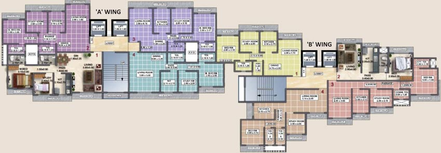 Floor Plan of Srushti Raj Siddhi in Chembur West, Mumbai - Image 120877
