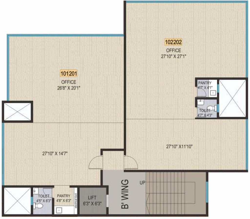 Floor Plan of Ranade Aseem in Koregaon Park, Pune - Image 346877