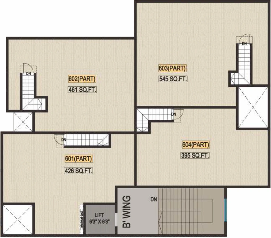 Floor Plan of Ranade Aseem in Koregaon Park, Pune - Image 346878