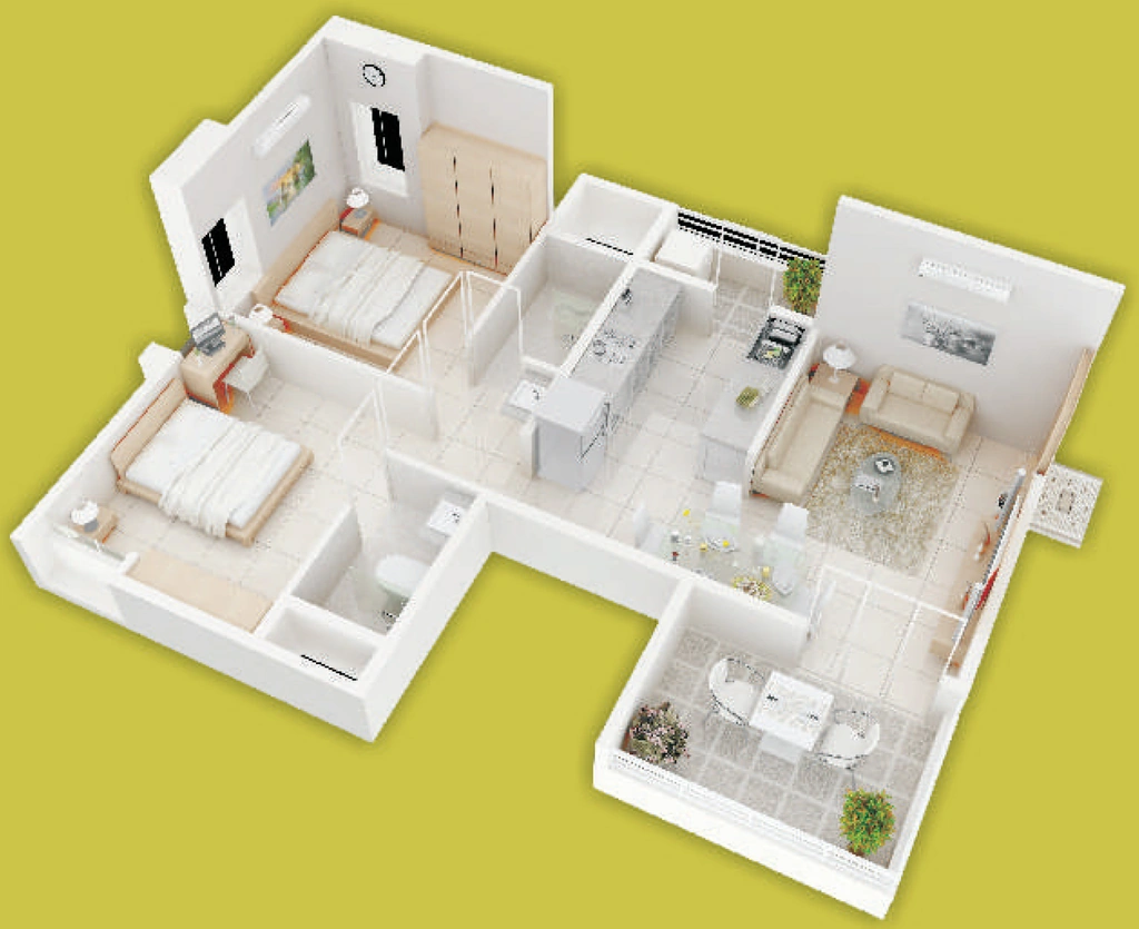 2 BHK Flat in Ranade Girisparsh in Khed Shivapur, Pune - Image 887195
