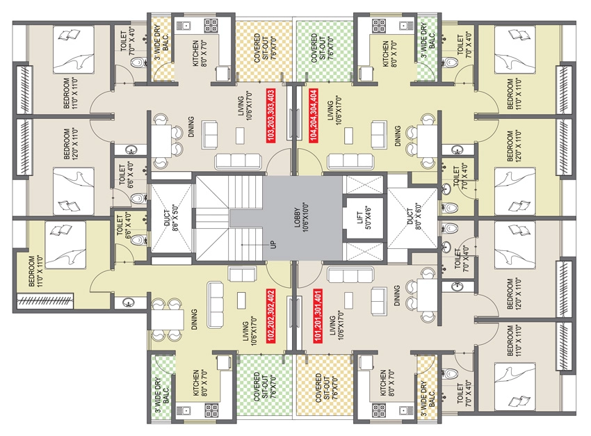 Floor Plan of Ranade Mayfair in Sus, Pune - Image 322623
