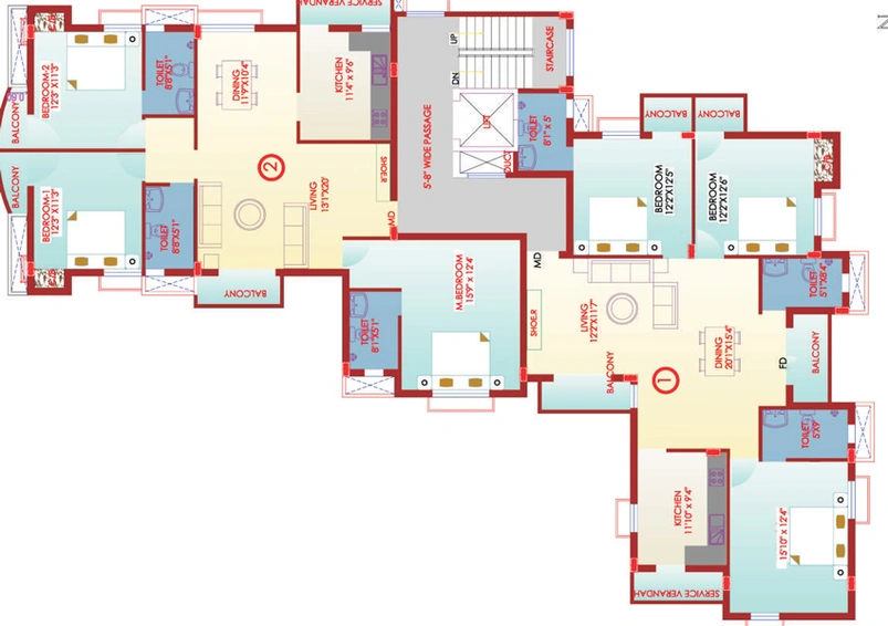 Floor Plan of Swathi Shanthi in Mylapore, Chennai - Image 244426