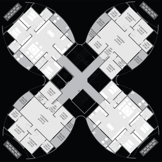 Floor Plan of Visoka Aurum Petals in Pimple Nilakh, Pune - Image 232262