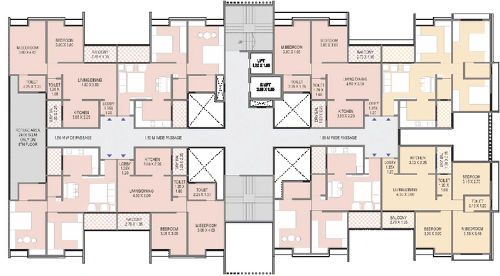 Floor Plan of Visoka Laxmi Vihar in Talegaon, Pune - Image 232282