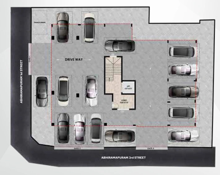 Master Plan of Swathi Abhirami in Mylapore, Chennai - Image 244602
