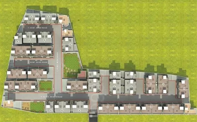 Master Plan of Aditya Paradise in Kendranagar, Vadodara - Image 262968