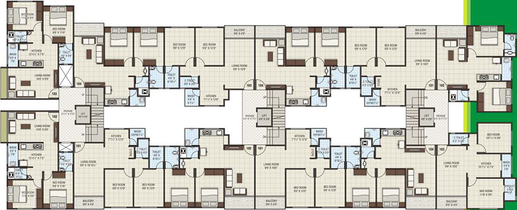 Floor Plan of Green Orion in Jahangirpura, Surat - Image 250927