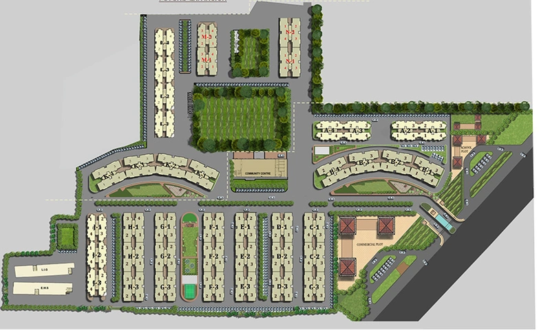 Master Plan of Shalimar Mannat Extension 3 in Faizabad Road, Lucknow - Image 248040
