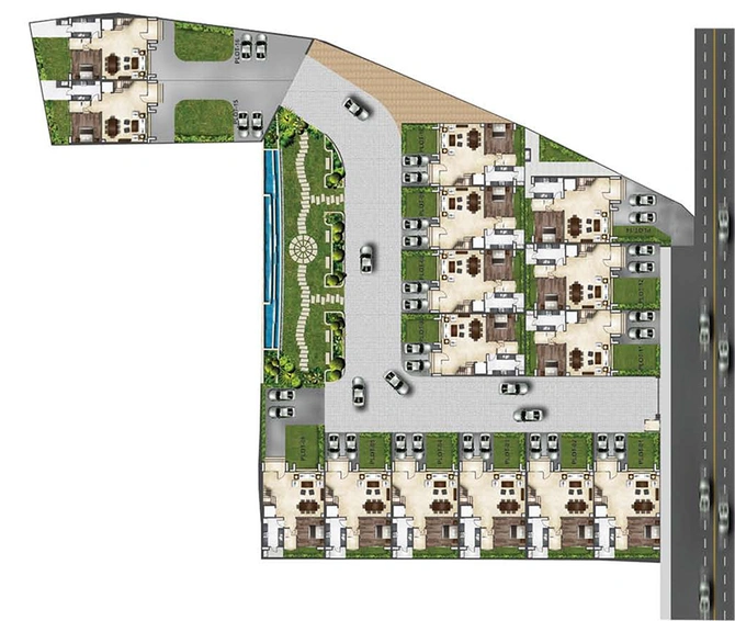 Master Plan of Shalimar Meadows in Butler Colony, Lucknow - Image 248049