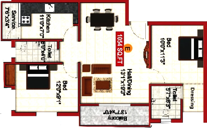 2 BHK Flat in Deepakam Greens in Pallikaranai, Chennai - Image 875245