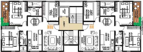 Floor Plan of Pandit Ishkripa in Deccan Gymkhana, Pune - Image 120903