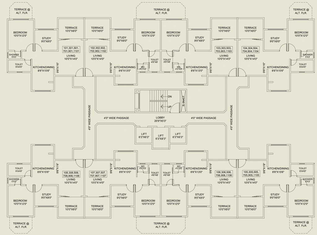 Floor Plan of Atul Alcove in Pimple Saudagar, Pune - Image 311873