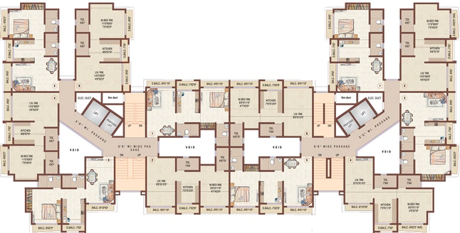 Floor Plan of Raj Homes in Bhayandar West, Thane - Image 22047