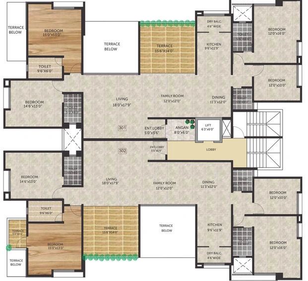 Floor Plan of Pandit Devkunj in Deccan Gymkhana, Pune - Image 120909