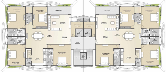 Floor Plan of Rajhans Zion in Bharthana, Surat - Image 251295