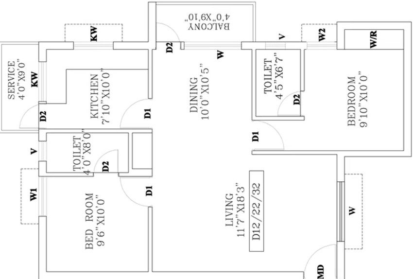 2 BHK Flat in Indira One North in Perungudi, Chennai - Image 883199
