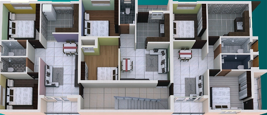 Floor Plan of Indira Emerald in Rajakilpakkam, Chennai - Image 340280