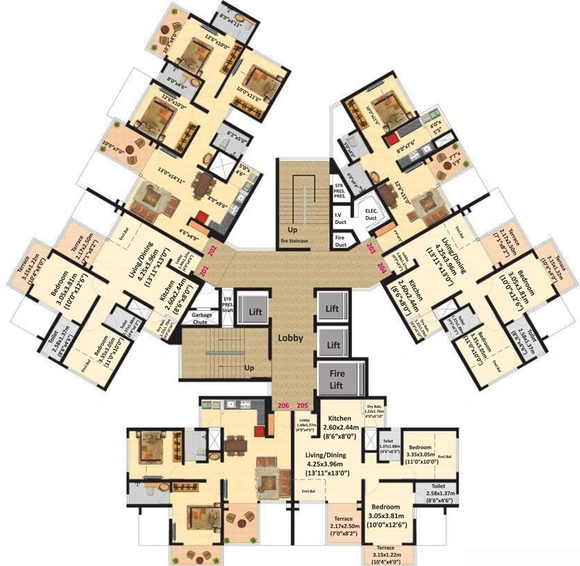 Floor Plan of Nyati Ekaant 1 in Dhayari, Pune - Image 124519