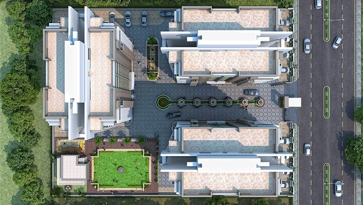 Master Plan of Santvan Crystal Heights in Palanpur, Surat - Image 254171