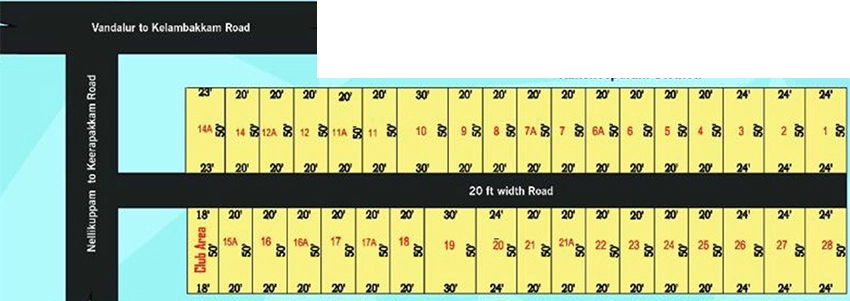 Master Plan of Indira Green Ville in Kandigai, Chennai - Image 340315
